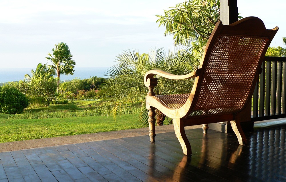 View Bali Sea from the verandah of Villa Bali Breeze